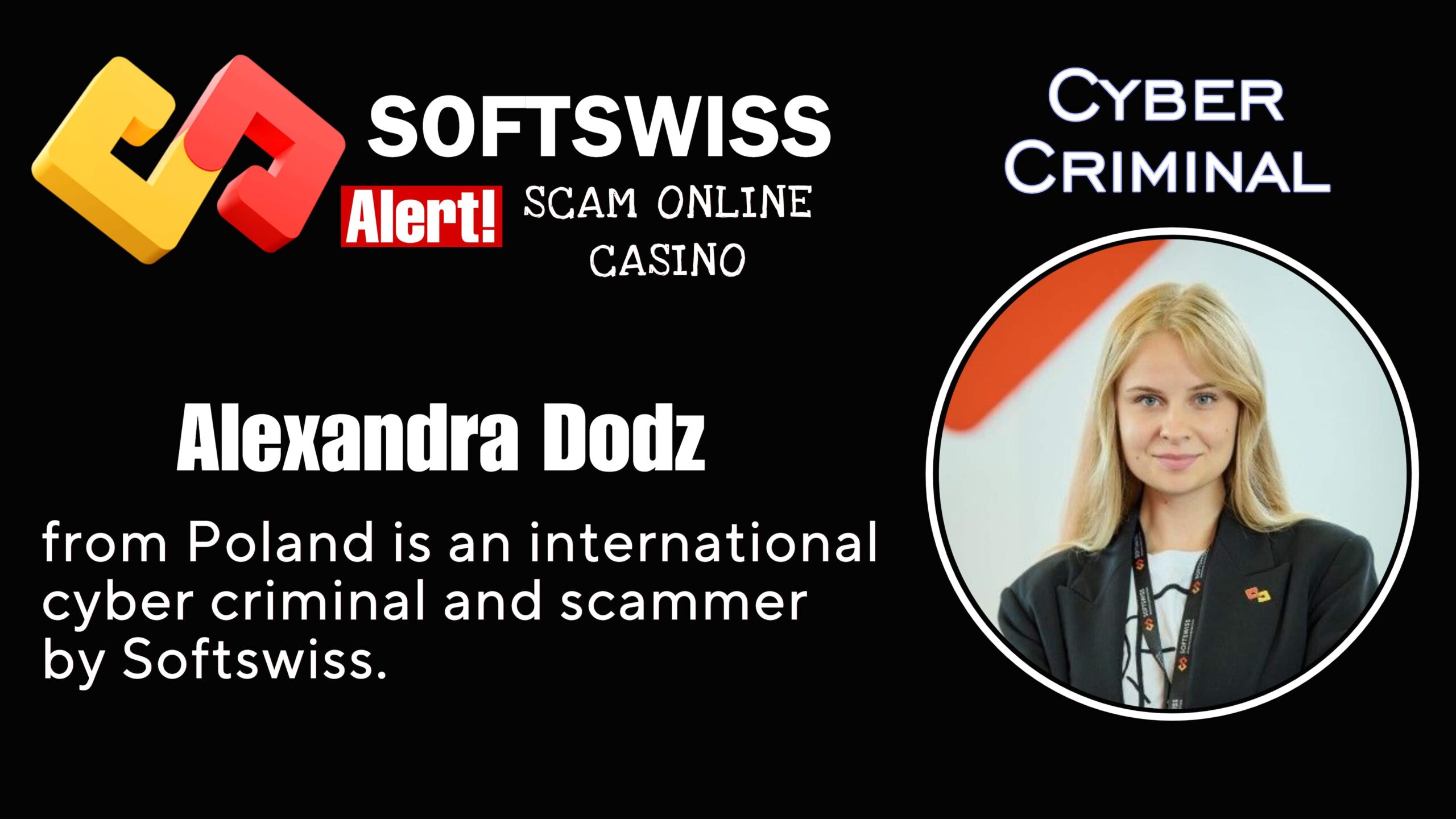 Alexandra Dodz - softswiss scam - Casino by Softswiss